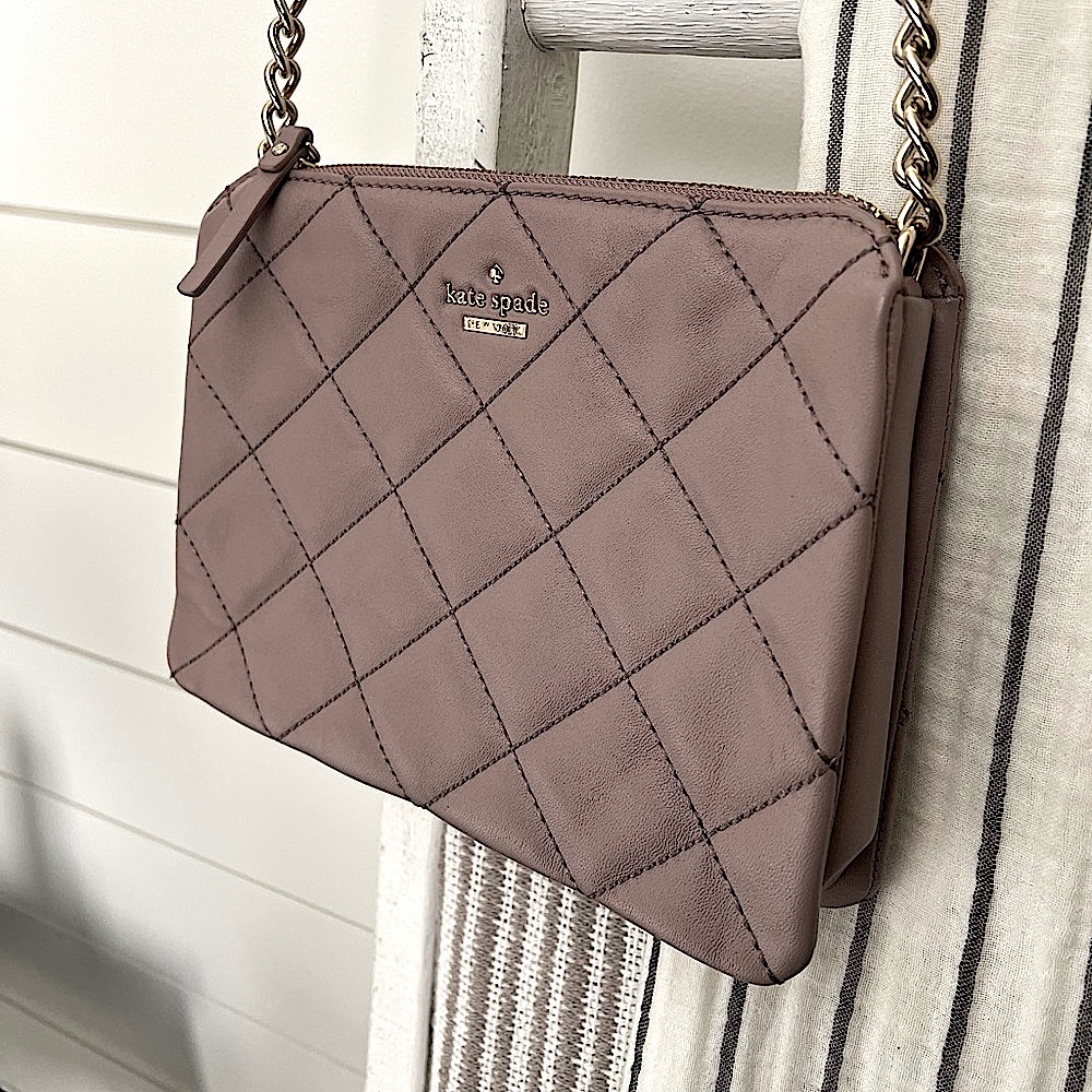 Small quilted Kate spade crossbody